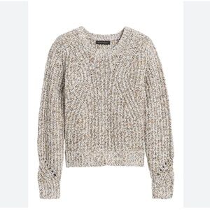 Banana Republic Chunky Pointelle Cropped Sweater in size M